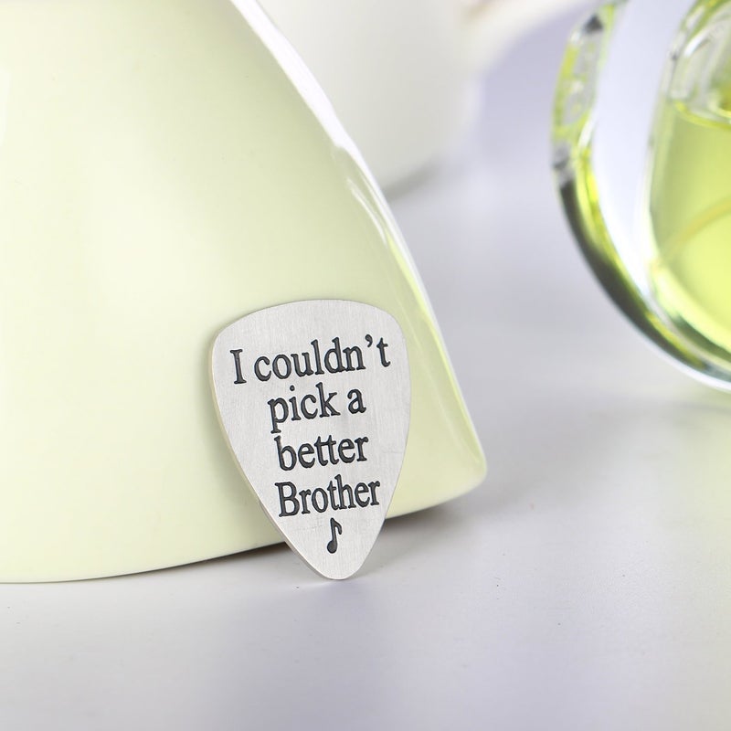 YeeQin I Couldnâ€™t Pick A Better Brother Musical Guitar Pick Men Jewelry Gift for Brother - Image 4